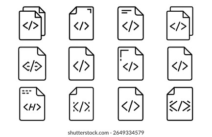 Collection of 12 Minimal Technology Line Icons Featuring Gadgets, Electronics, Devices, Computers, Smartphones, Wearables, and Digital Accessories for Modern Tech Design