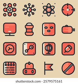 A collection of 16essential, no-frills icons designed for clarity and versatility. Perfect for apps, websites, dashboards, or presentations, these crisp line icons blend seamlessly into modern designs