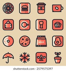 A collection of 16essential, no-frills icons designed for clarity and versatility. Perfect for apps, websites, dashboards, or presentations, these crisp line icons blend seamlessly into modern designs