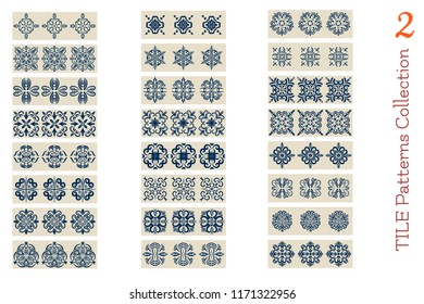 Collection 2  of colored borders / Azulejo Tile patterns