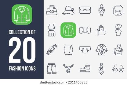 Collection of 20 Fashion Icons