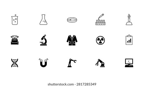 a collection of 20 minimalist black and white line arranged in a 4x5 grid. The represent various themes such as travel (suitcase, backpack, camera), food (sushi, chopsticks, bowl, salad, fork and knife), shopping (shopping bag, t-shirt, shoes, heels, dress, hat), and beverages (umbrella, coffee cup, teacup, teapot, wine glass, wine, beer, bottle, glass, wine bottle, beer bottle). The are depicted in a clean, simple line style, making them a wide range of applications.