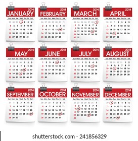 Calendarios de la colección 2014