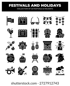 Colección de 25 festivales y Días festivos. Una guía visual de las celebraciones globales