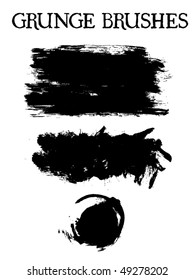 A collection of 3 brush strokes. You'll find more design elements in my portfolio!