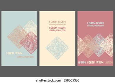 Collection of 3 templates cards.