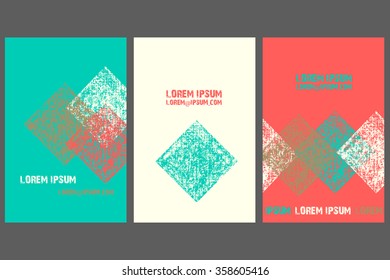 Collection of 3 templates cards.