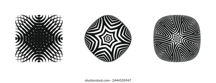 A collection of 3D sphere vector designs featuring various geometric element textures is isolated against a white background. The blobs showcase diverse patterns for added visual interest.