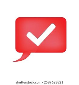 Collection of 3D vector icons of check mark, information icon, chat, cross, question mark, exclamation mark. Check mark, question, information and answer sign. Help