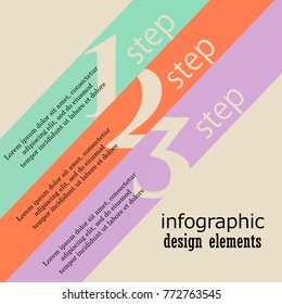 Collection of 4 color template/graphic or website layout. Vector Background. For your idea and presentation.