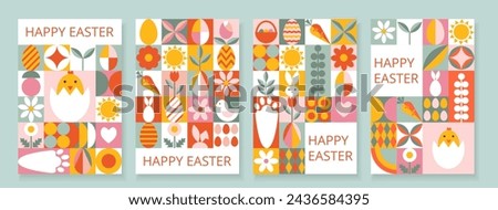 Easter egg shape flower pattern, creative background, easter blooming primrose decoration abstract arrangement, spring concept, easter concept.