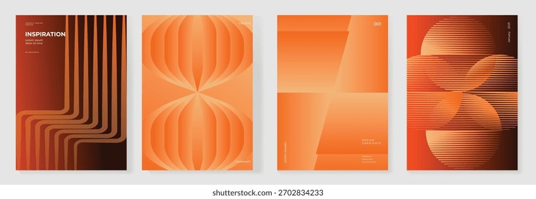 Colección del Vector de fondo de póster de gradiente de color de los años 70. Conjunto de decoración de pared retro, groovy, trippy, forma geométrica. Antiguas arte hippie de la pared para el interior, decorativo, Anuncio, cubierta, tarjeta.