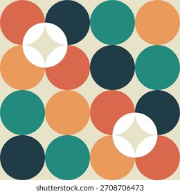 Collection of 70s color gradient poster background vector. Set of retro wall decoration, groovy, trippy, geometric shape. Vintage hippie wall art for interior, decorative, banner, cover, card.