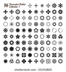 Collection of 96 Decorative Bullets made with precision