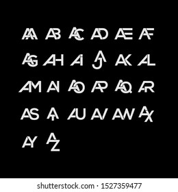 collection abc vector logo template