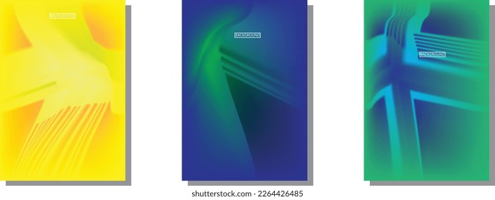 colección de fondos abstractos con hermosos colores de gradación, fondo colorido para el fondo del cartel del volante de afiches.banner vertical.cool fondo de ilustración vectorial.