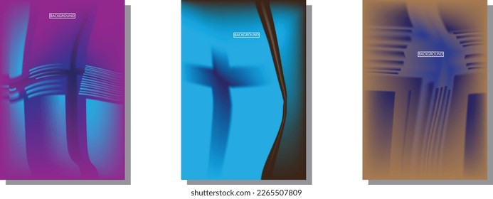 colección de fondos abstractos con hermosos colores de gradación, fondo colorido para el fondo del cartel del volante de afiches.banner vertical.cool fondo de ilustración vectorial.