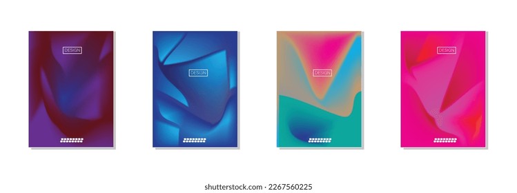 colección de fondos abstractos con hermosos colores de gradación, fondo colorido para el fondo del cartel del volante de afiches.banner vertical.cool fondo de ilustración vectorial.
