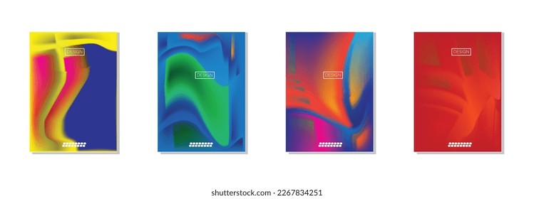 colección de fondos abstractos con hermosos colores de gradación, fondo colorido para el fondo del cartel del volante de afiches.banner vertical.cool fondo de ilustración vectorial.