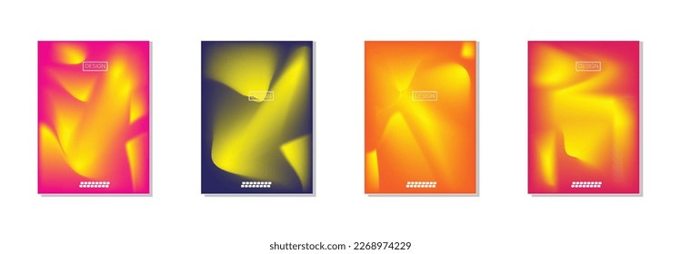 collection of abstract backgrounds with beautiful gradation colors, colorful backgrounds for poster flyer banner backdrop.vertical banner.cool fluid background vector illustration.