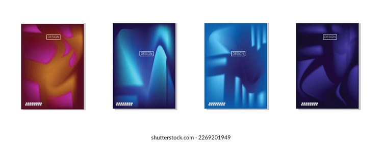colección de fondos abstractos con hermosos colores de gradación, fondo colorido para el fondo del cartel del volante de afiches.banner vertical.cool fondo de ilustración vectorial.