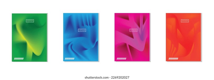 collection of abstract backgrounds with beautiful gradation colors, colorful backgrounds for poster flyer banner backdrop.vertical banner.cool fluid background vector illustration.