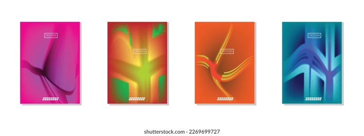colección de fondos abstractos con hermosos colores de gradación, fondo colorido para el fondo del cartel del volante de afiches.banner vertical.cool fondo de ilustración vectorial.