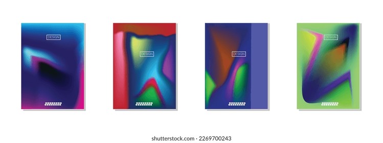 collection of abstract backgrounds with beautiful gradation colors, colorful backgrounds for poster flyer banner backdrop.vertical banner.cool fluid background vector illustration.