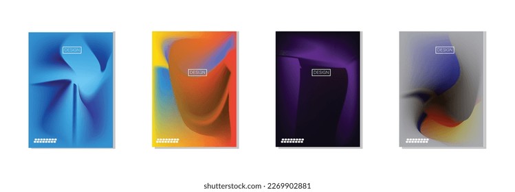 collection of abstract backgrounds with beautiful gradation colors, colorful backgrounds for poster flyer banner backdrop.vertical banner.cool fluid background vector illustration.