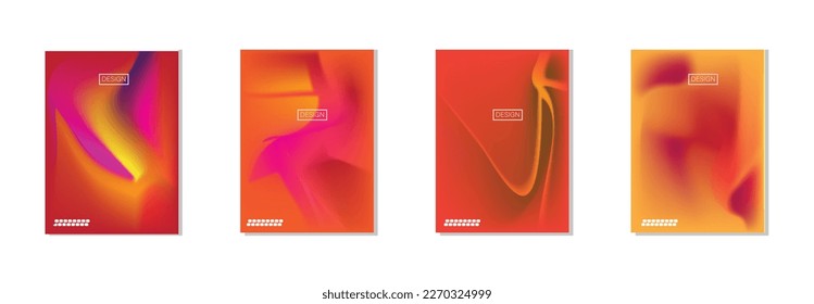 collection of abstract backgrounds with beautiful gradation colors, colorful backgrounds for poster flyer banner backdrop.vertical banner.cool fluid background vector illustration.