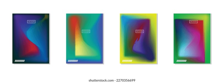 collection of abstract backgrounds with beautiful gradation colors, colorful backgrounds for poster flyer banner backdrop.vertical banner.cool fluid background vector illustration.