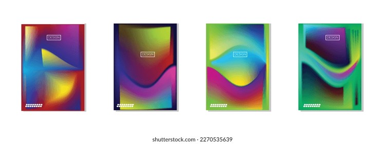 colección de fondos abstractos con hermosos colores de gradación, fondo colorido para el fondo del cartel del volante de afiches.banner vertical.cool fondo de ilustración vectorial.