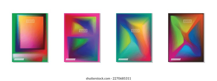 colección de fondos abstractos con hermosos colores de gradación, fondo colorido para el fondo del cartel del volante de afiches.banner vertical.cool fondo de ilustración vectorial.