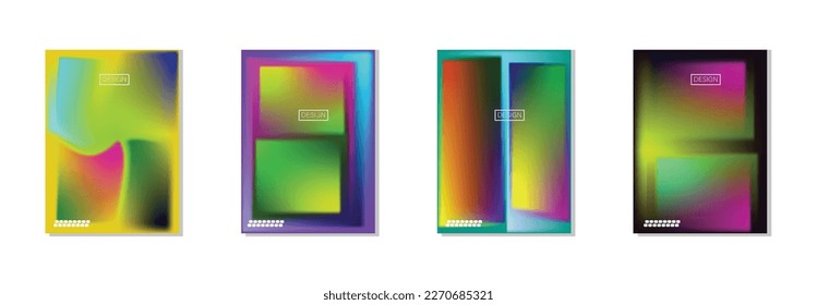 colección de fondos abstractos con hermosos colores de gradación, fondo colorido para el fondo del cartel del volante de afiches.banner vertical.cool fondo de ilustración vectorial.