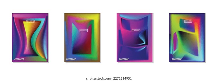colección de fondos abstractos con hermosos colores de gradación, fondo colorido para el fondo del cartel del volante de afiches.banner vertical.cool fondo de ilustración vectorial.