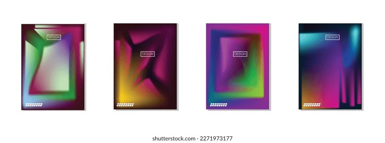 colección de fondos abstractos con hermosos colores de gradación, fondo colorido para el fondo del cartel del volante de afiches.banner vertical.cool fondo de ilustración vectorial.