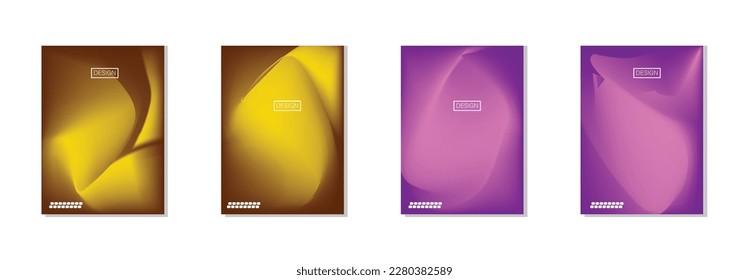 collection of abstract backgrounds with beautiful gradation colors, colorful backgrounds for poster flyer banner backdrop.vertical banner.cool fluid background vector illustration.