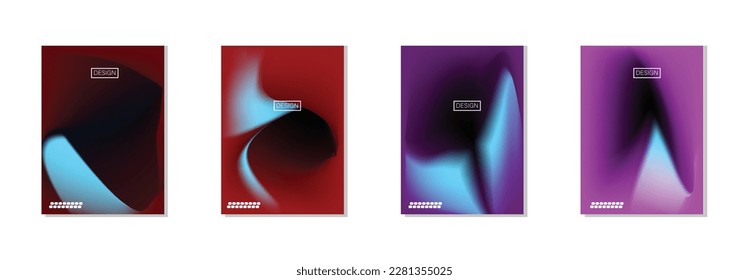 collection of abstract backgrounds with beautiful gradation colors, colorful backgrounds for poster flyer banner backdrop.vertical banner.cool fluid background vector illustration.