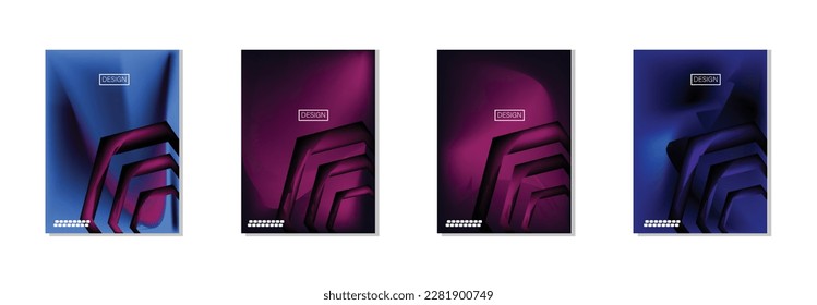 colección de fondos abstractos con hermosos colores de gradación, fondo colorido para el fondo del cartel del volante de afiches.banner vertical.cool fondo de ilustración vectorial.