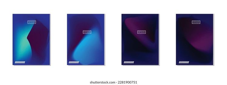collection of abstract backgrounds with beautiful gradation colors, colorful backgrounds for poster flyer banner backdrop.vertical banner.cool fluid background vector illustration.