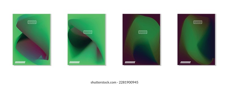 colección de fondos abstractos con hermosos colores de gradación, fondo colorido para el fondo del cartel del volante de afiches.banner vertical.cool fondo de ilustración vectorial.