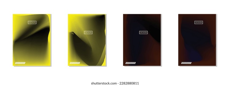 collection of abstract backgrounds with beautiful gradation colors, colorful backgrounds for poster flyer banner backdrop.vertical banner.cool fluid background vector illustration.
