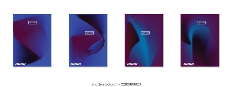 colección de fondos abstractos con hermosos colores de gradación, fondo colorido para el fondo del cartel del volante de afiches.banner vertical.cool fondo de ilustración vectorial.
