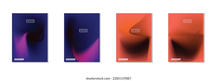 collection of abstract backgrounds with beautiful gradation colors, colorful backgrounds for poster flyer banner backdrop.vertical banner.cool fluid background vector illustration.