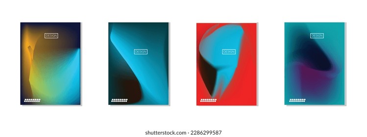 collection of abstract backgrounds with beautiful gradation colors, colorful backgrounds for poster flyer banner backdrop.vertical banner.cool fluid background vector illustration.