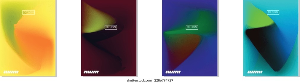 colección de fondos abstractos con hermosos colores de gradación, fondo colorido para el fondo del cartel del volante de afiches.banner vertical.cool fondo de ilustración vectorial.
