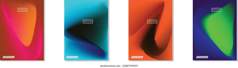 collection of abstract backgrounds with beautiful gradation colors, colorful backgrounds for poster flyer banner backdrop.vertical banner.cool fluid background vector illustration.