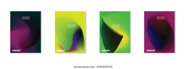 collection of abstract backgrounds with beautiful gradation colors, colorful backgrounds for poster flyer banner backdrop.vertical banner.cool fluid background vector illustration.