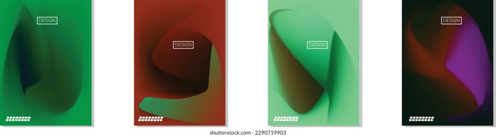 colección de fondos abstractos con hermosos colores de gradación, fondo colorido para el fondo del cartel del volante de afiches.banner vertical.cool fondo de ilustración vectorial.