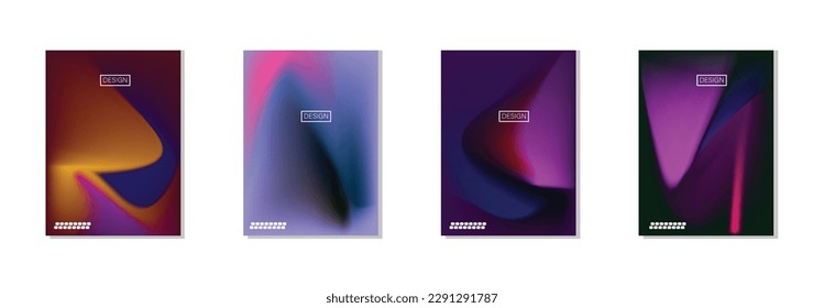 colección de fondos abstractos con hermosos colores de gradación, fondo colorido para el fondo del cartel del volante de afiches.banner vertical.cool fondo de ilustración vectorial.